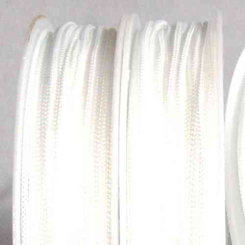 10m Schmuckband Ø1mm weiß strukturiert, leicht elastisch PES