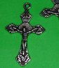 Kreuz mit Jesus figur Lorbeer Metallanhänger