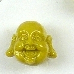Lachender Buddha senfgelb 3D Perlen reduziert!