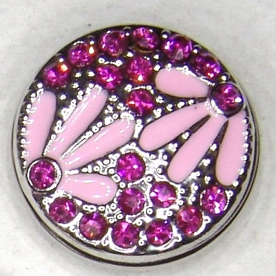 Margerite Strass pink Chunk Button de luxe Gr.L