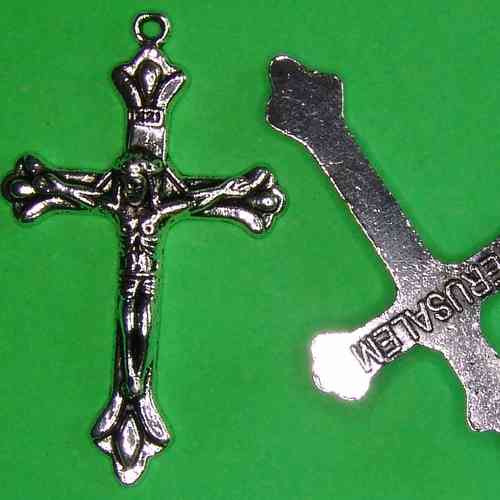 Kreuz mit Jesus figur Jerusalem Metallanhänger