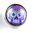 Totenkopf Sugar skull lila Glas Cabochon Chunk Gr.L