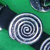 Schiebeperle Spirale  auch für rundes Lederband