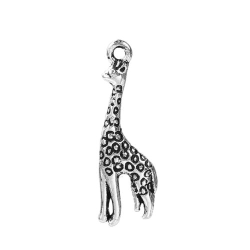 Niedliche Giraffe tierischer stabiler Metall Anhänger