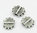 15 Metallperlen Scheibe mit Dots Röhrchen, Amulett 10mm